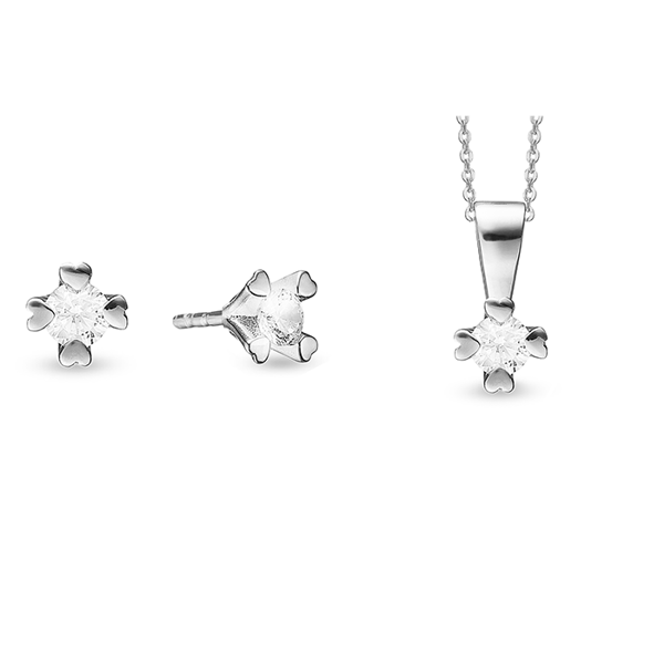 by Aagaard sett , med totalt 1,50 ct Wesselton VS
